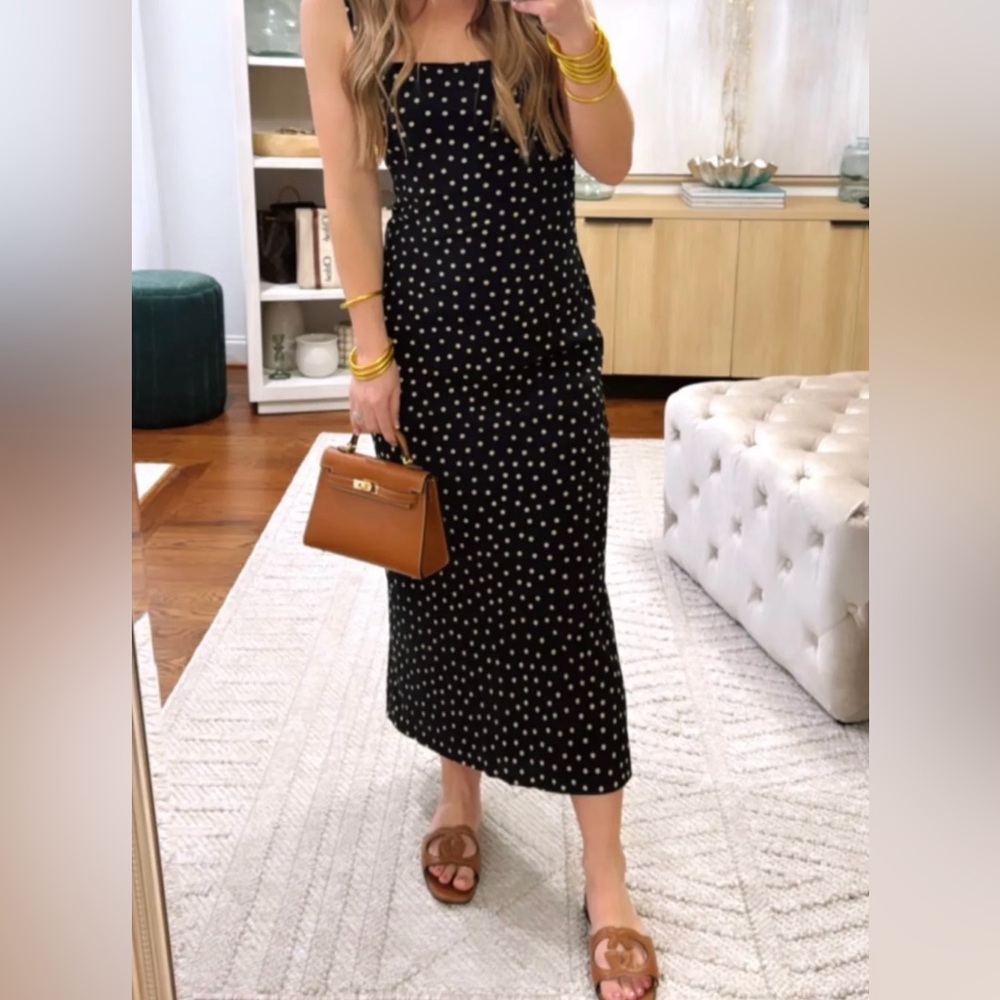 Abercrombie & Fitch Black Sheath Midi Dress